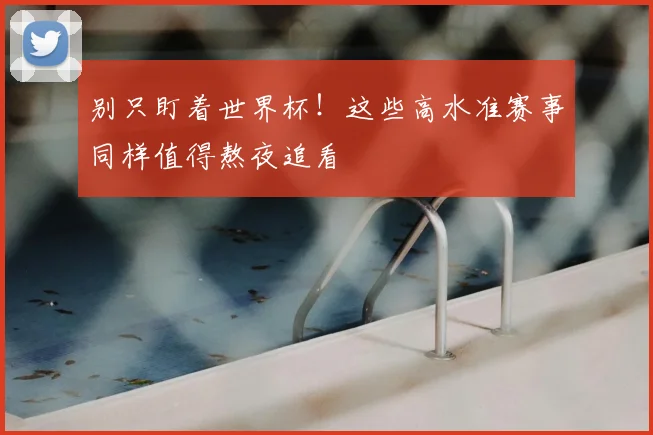 别只盯着世界杯!这些高水准赛事同样值得熬夜追看