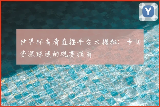 世界杯高清直播平台大揭秘：专访资深球迷的观赛指南