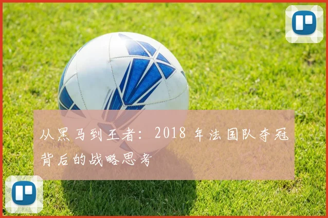 从黑马到王者：2018 年法国队夺冠背后的战略思考
