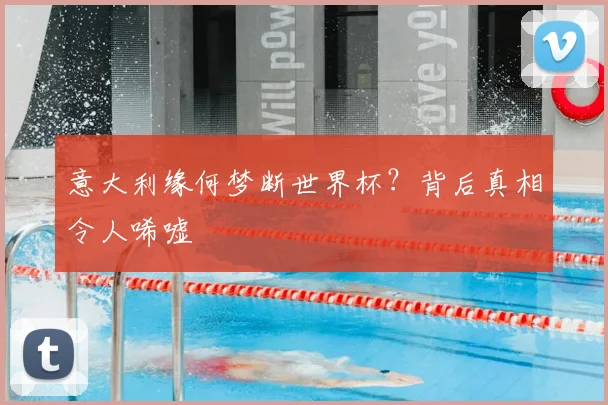 意大利缘何梦断世界杯？背后真相令人唏嘘